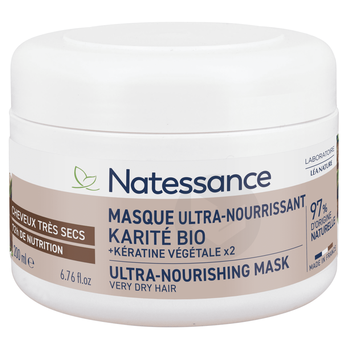 Masque Ultra-Nourrissant Karité & Kératine Végétale 200ml
