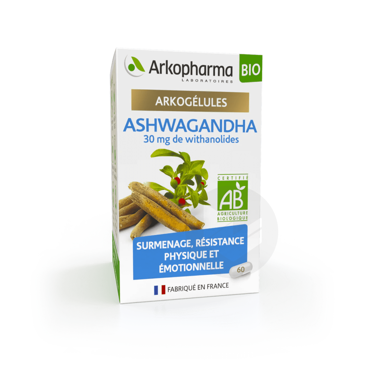 Ashwagandha Bio 60 gélules