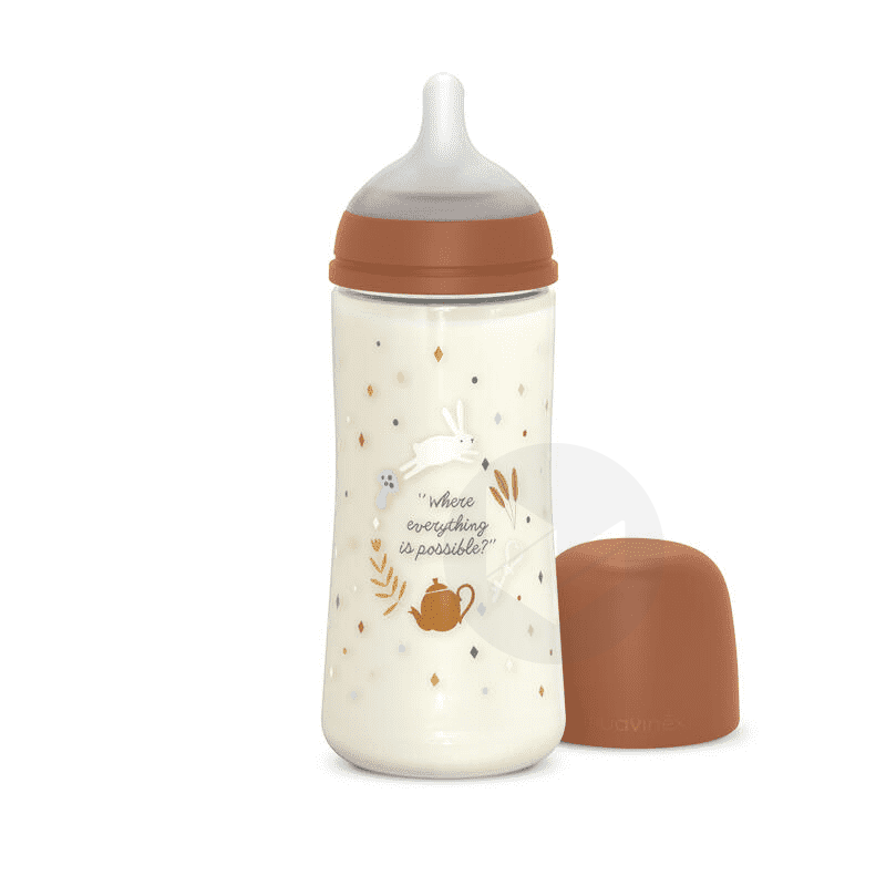 Wonderland Biberon Tétine Symétrique Débit Rapide 360 ml 6 Mois et + Caramel