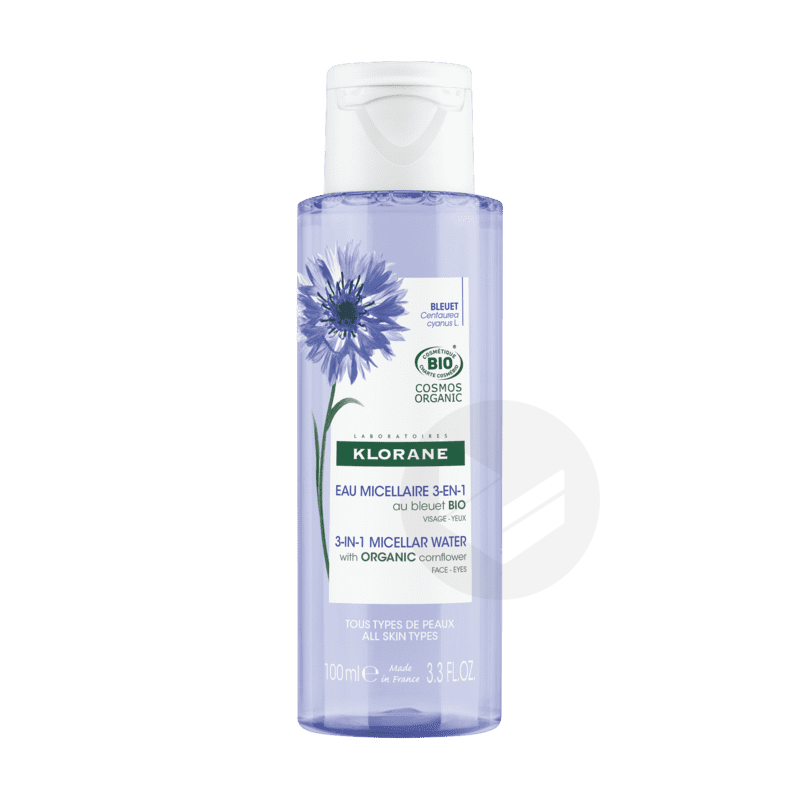 Eau Micellaire 3-en-1 au Bleuet BIO 100ml