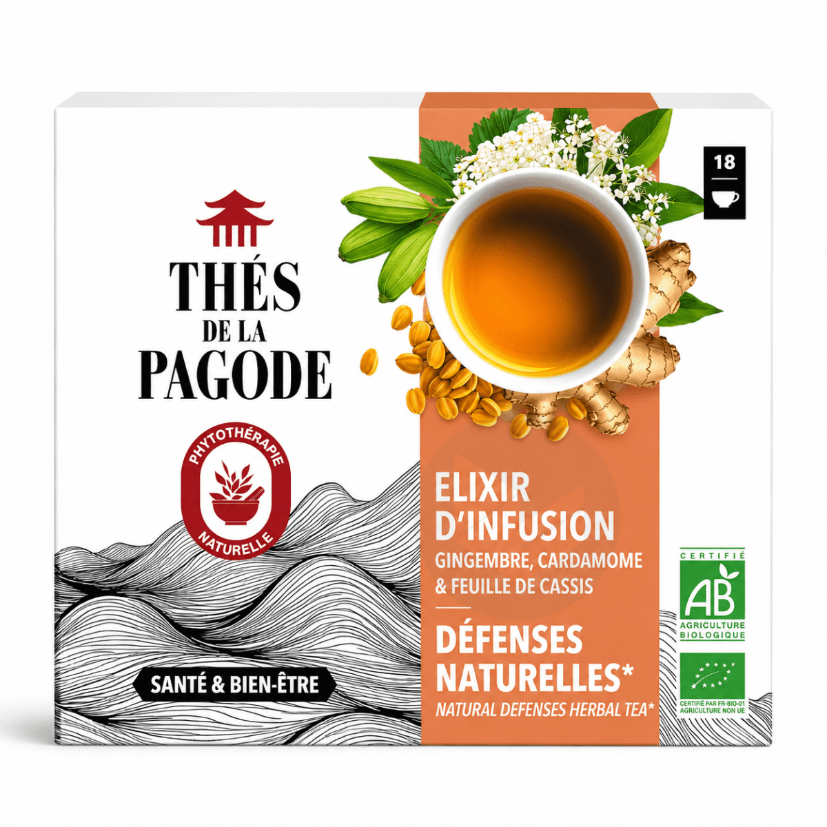 Elixir d'infusion : Défenses naturelles 18 sachets