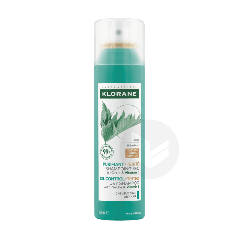 Shampoing sec à l'Ortie & Vitamine E Teinté 150ml