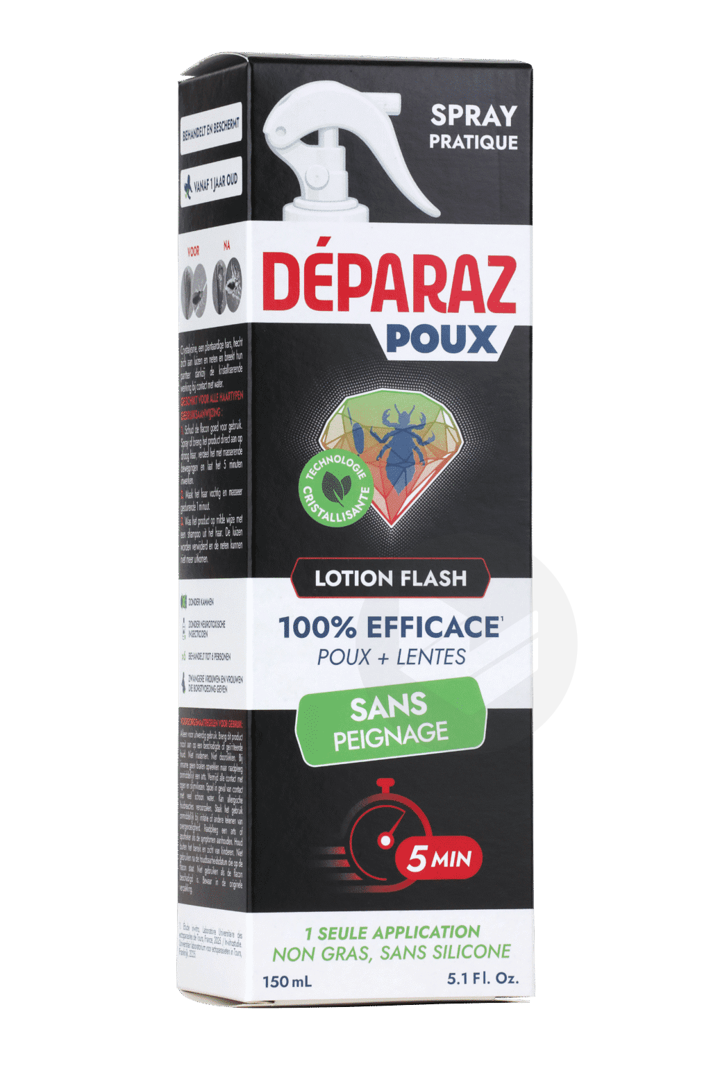 Poux Lotion Flash Anti-Poux et Lentes 150ml
