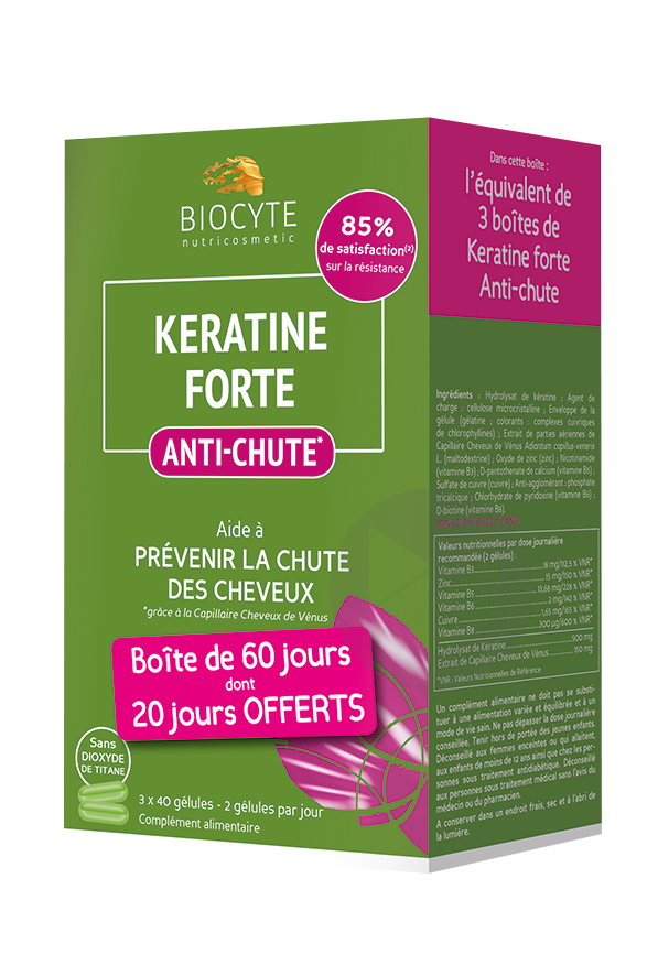 Kératine Forte Anti-Chute 120 gélules
