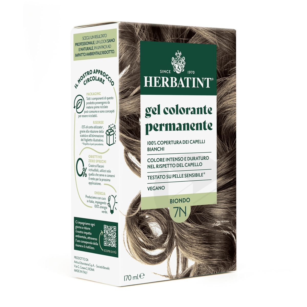 Soin colorant permament 7N Blond 170ml