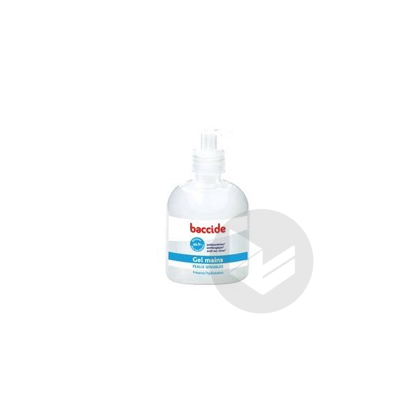 BACCIDE Gel mains hydroalcoolique peau sensible Fl pompe/300ml