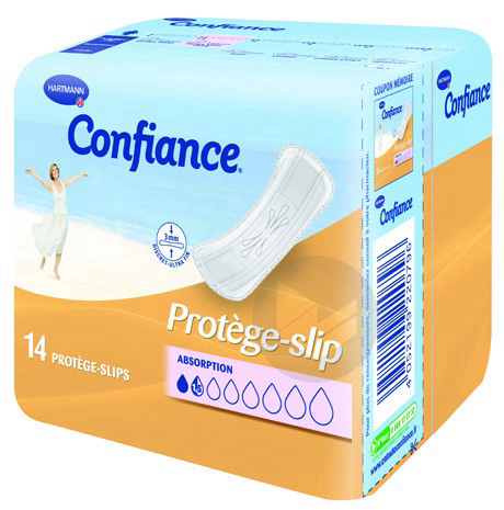 CONFIANCE Protège-slip absorption 1,5 Goutte Sach/14