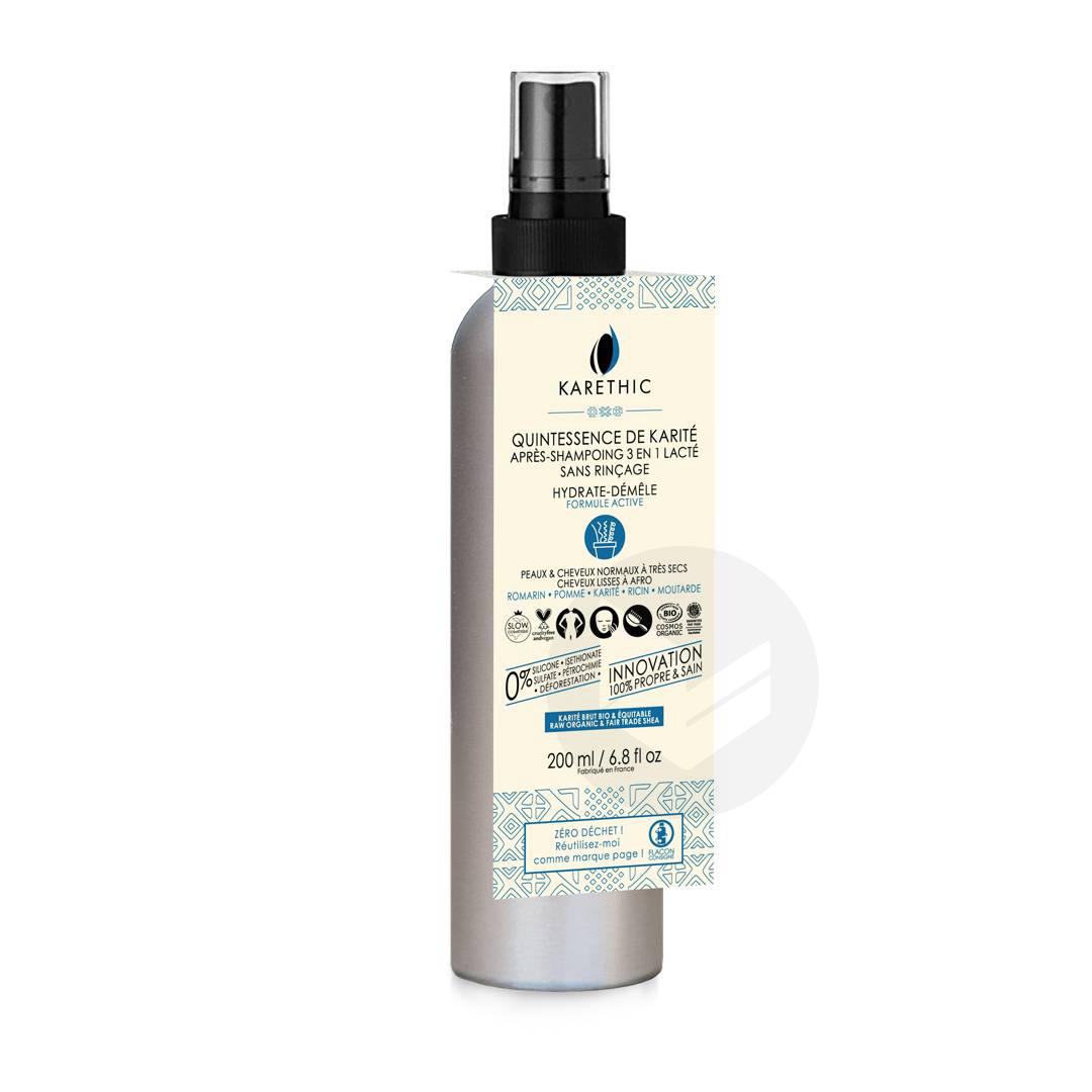 Après Shampoing 3 en 1 Lacté Sans Rinçage BIO Quintessence de Karité 200ml