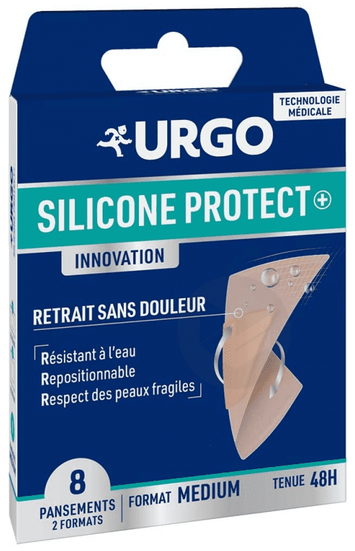 Pansement Silicone Protect+ Médium x8