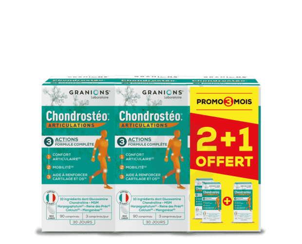 Chondrostéo Offre spéciale 3 mois 2 + 1 offert  270 comprimés