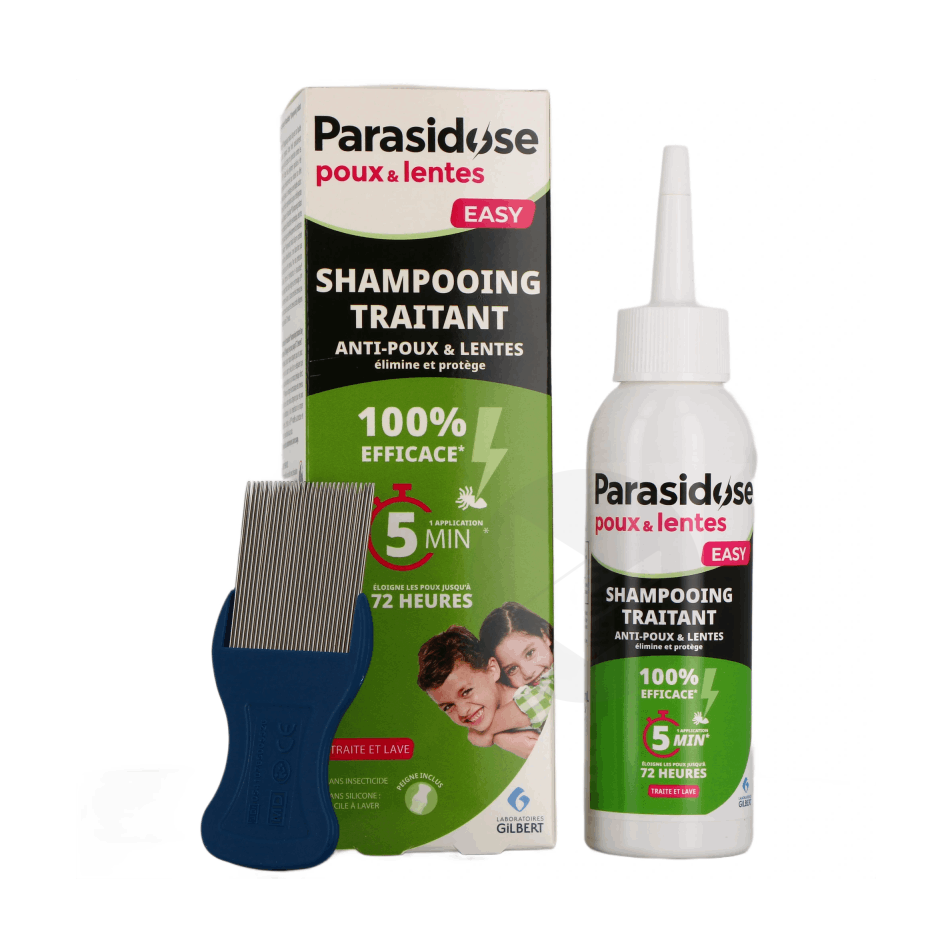 Shampooing Traitement Easy 2-en-1 Anti-Poux & Lentes + Peigne 100ml