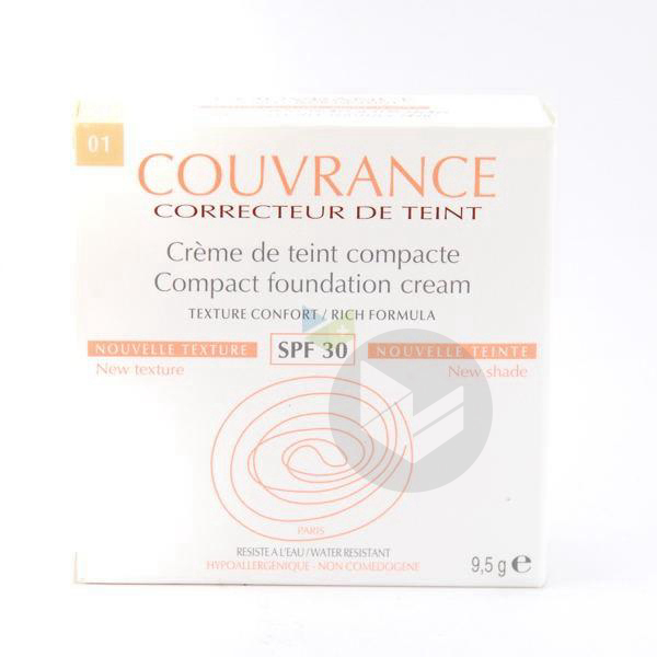 COUVRANCE Cr de teint compacte porcelaine Boîtier/9,5g