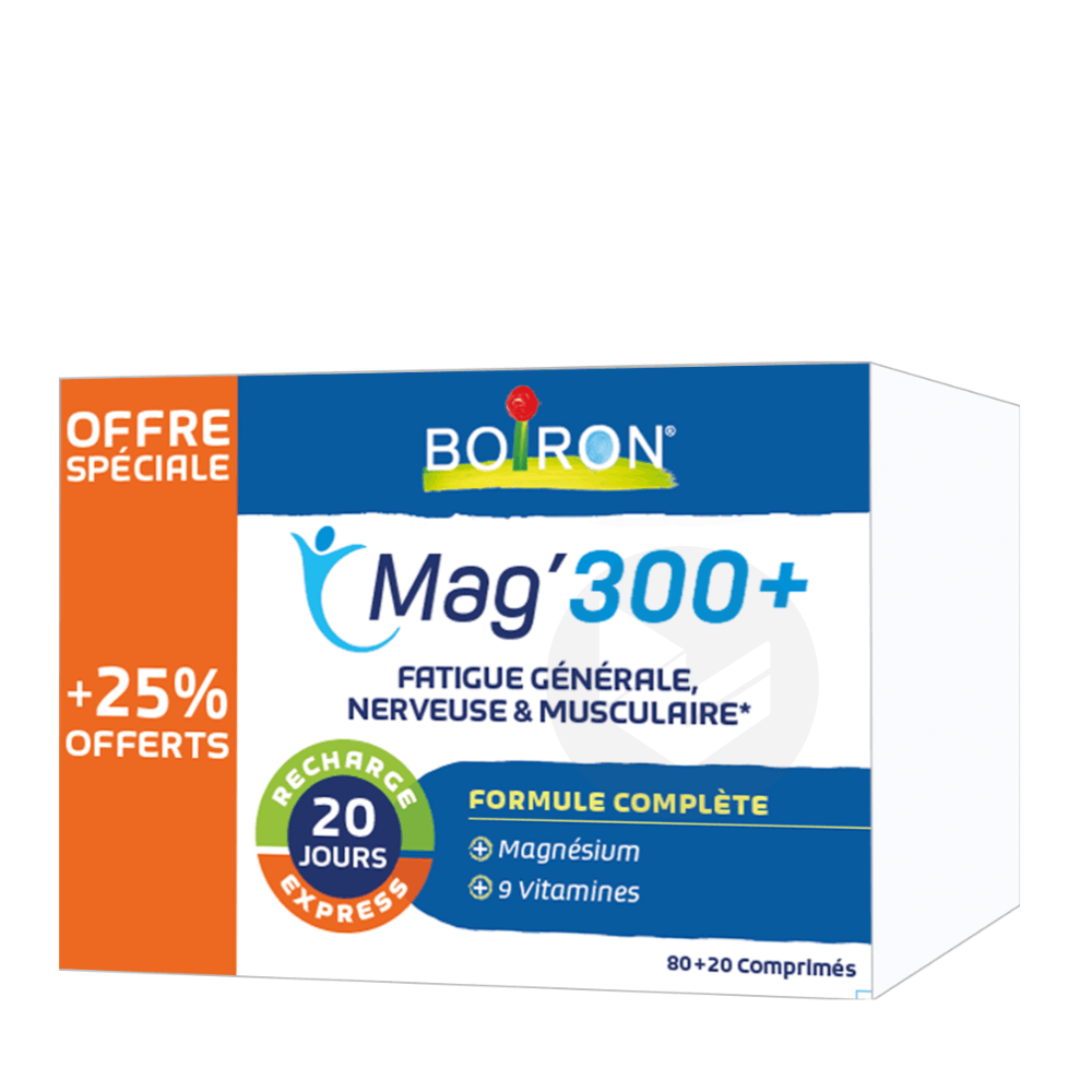 Magnésium 300+ 80 Comprimés + 20 Comprimés Offerts