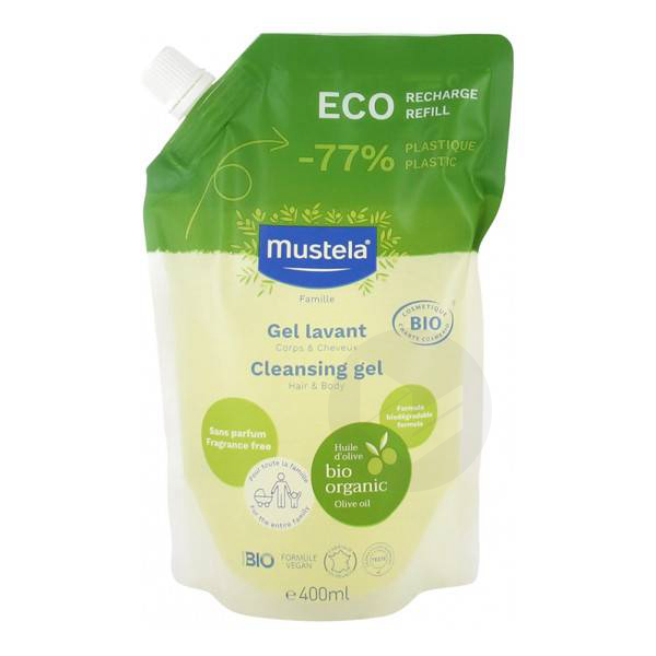 Gel lavant bio éco-recharge 400ml