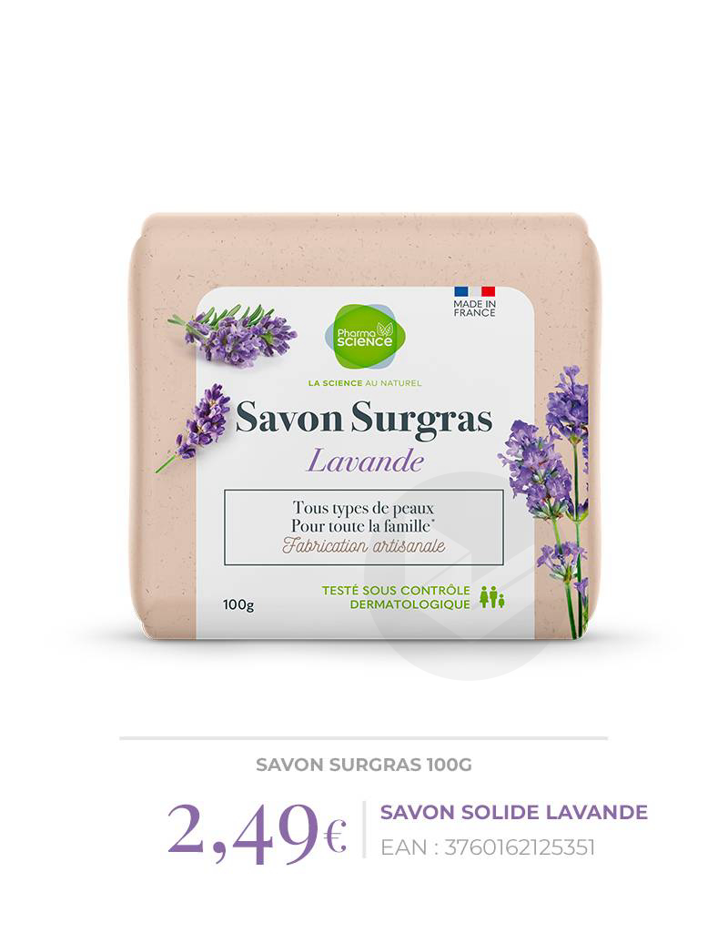 Savon solide Lavande 100g