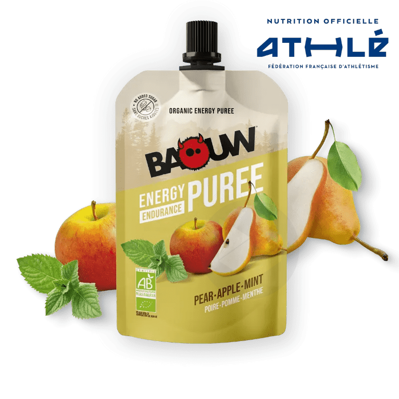 Purées Énergétiques Poire Pomme Menthe 90g