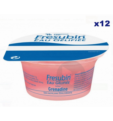Fresubin® Eau Gélifiée Gelée édulcorée Grenadine Pot/125g