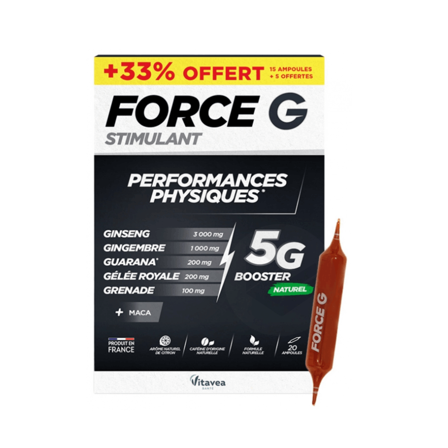 Force G Stimulant 15 Ampoules + 5 Offertes