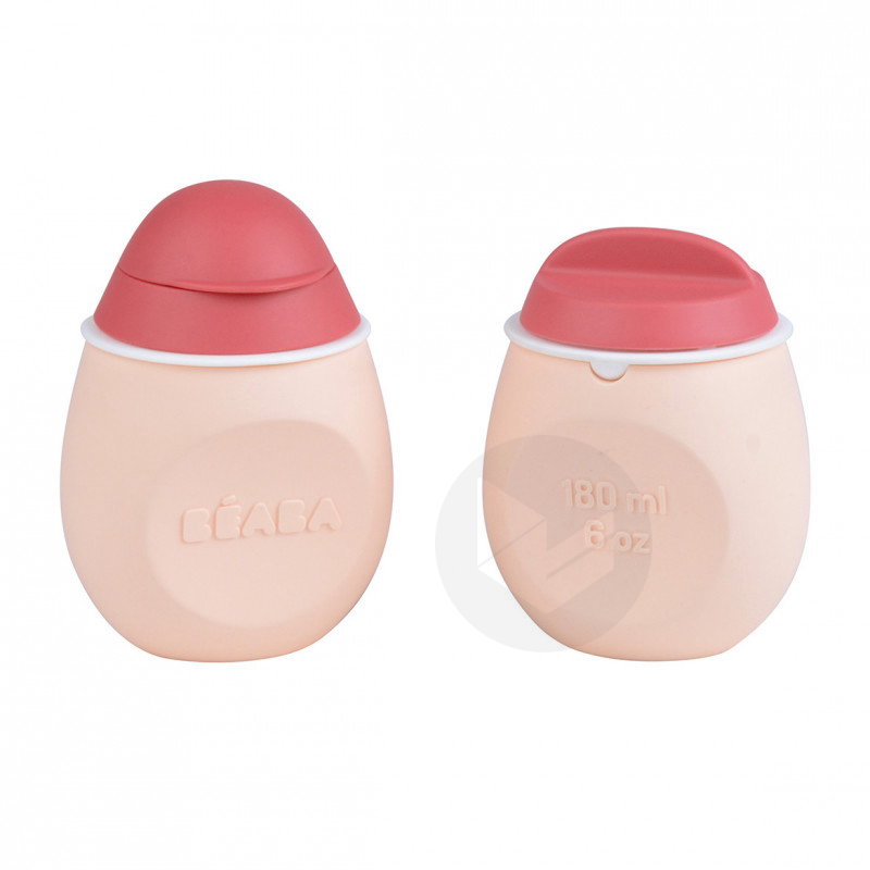 Set BabySqueez' 2 en 1 & Squeez'Portion 180 ml rose