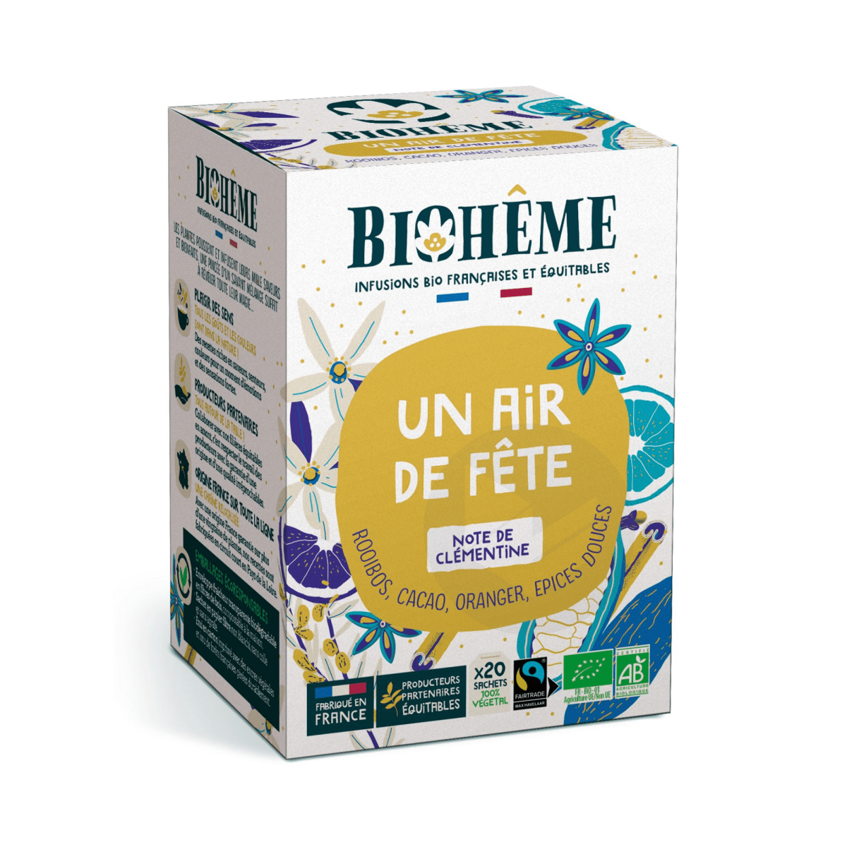 Infusion Un air de fête bio 20 infusettes