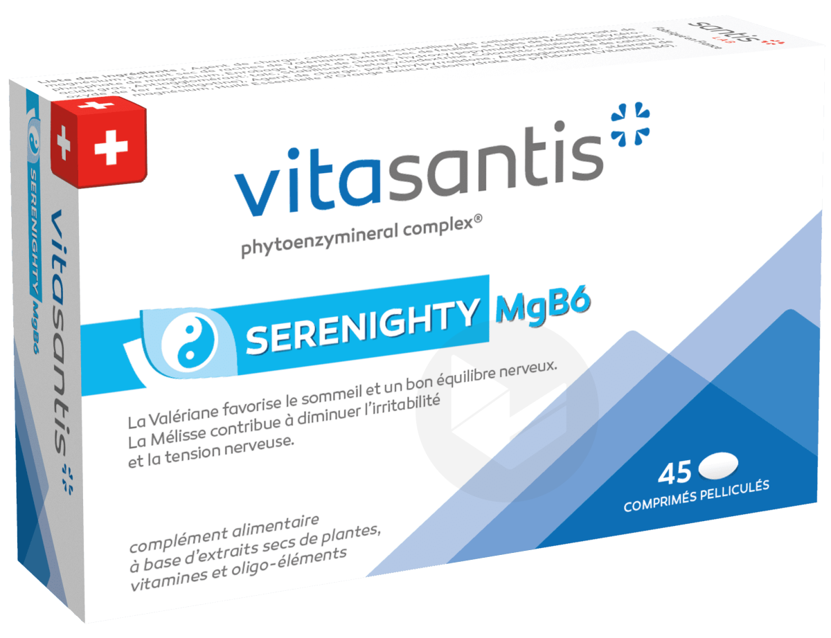 Vitasantis Serenighty MgB6 45 comprimés