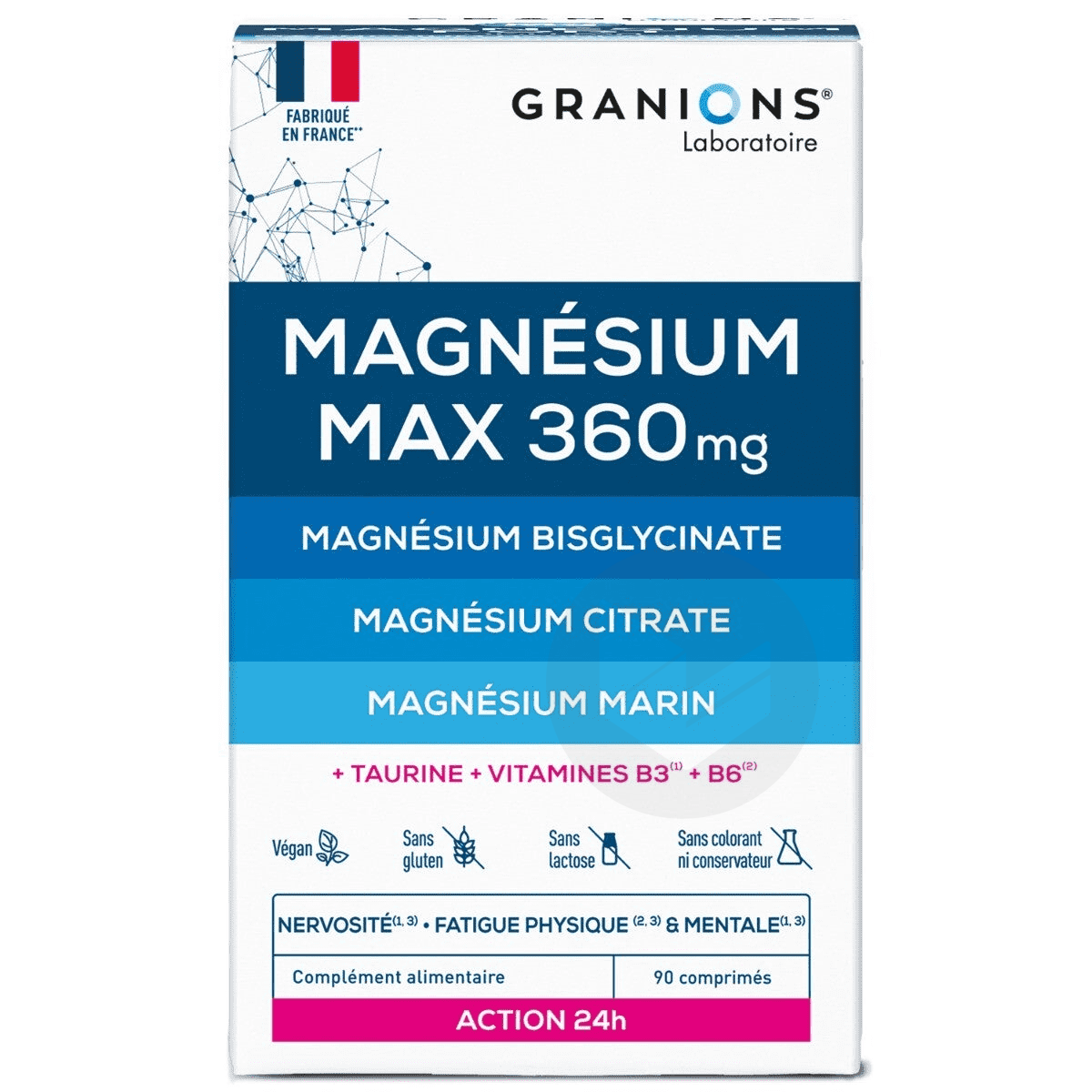 Magnésium Max 360 mg 90 comprimés