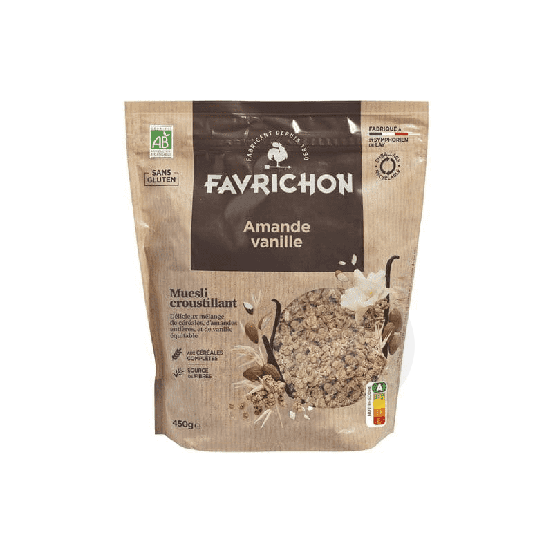 Muesli croustillant amande vanille 450g