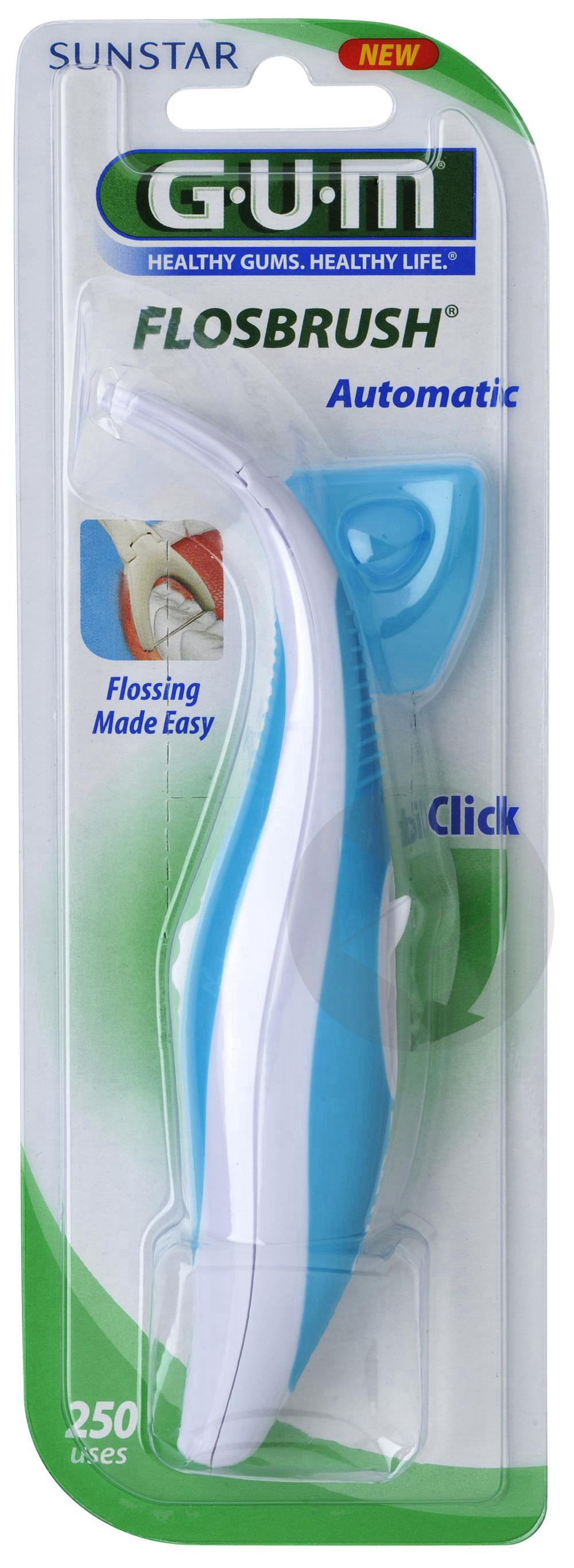 Porte-fils Flosbrush fil intégré ciré - 250 utilisations