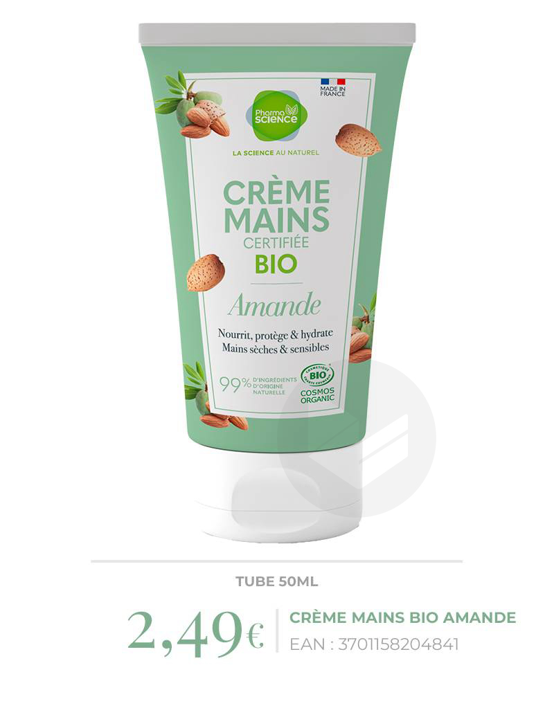 Crème Mains Bio Amande 50ml