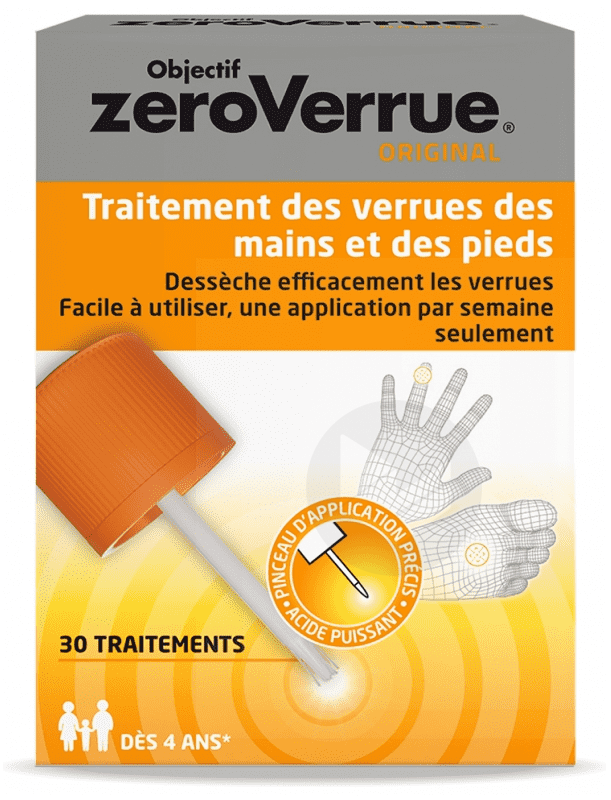 Objectif ZeroVerrue Traitement des Verrues des Mains et des Pieds 5ml