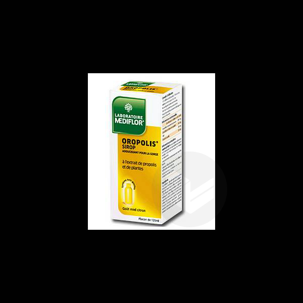 Oropolis sirop pour la gorge goût miel citron 125ml