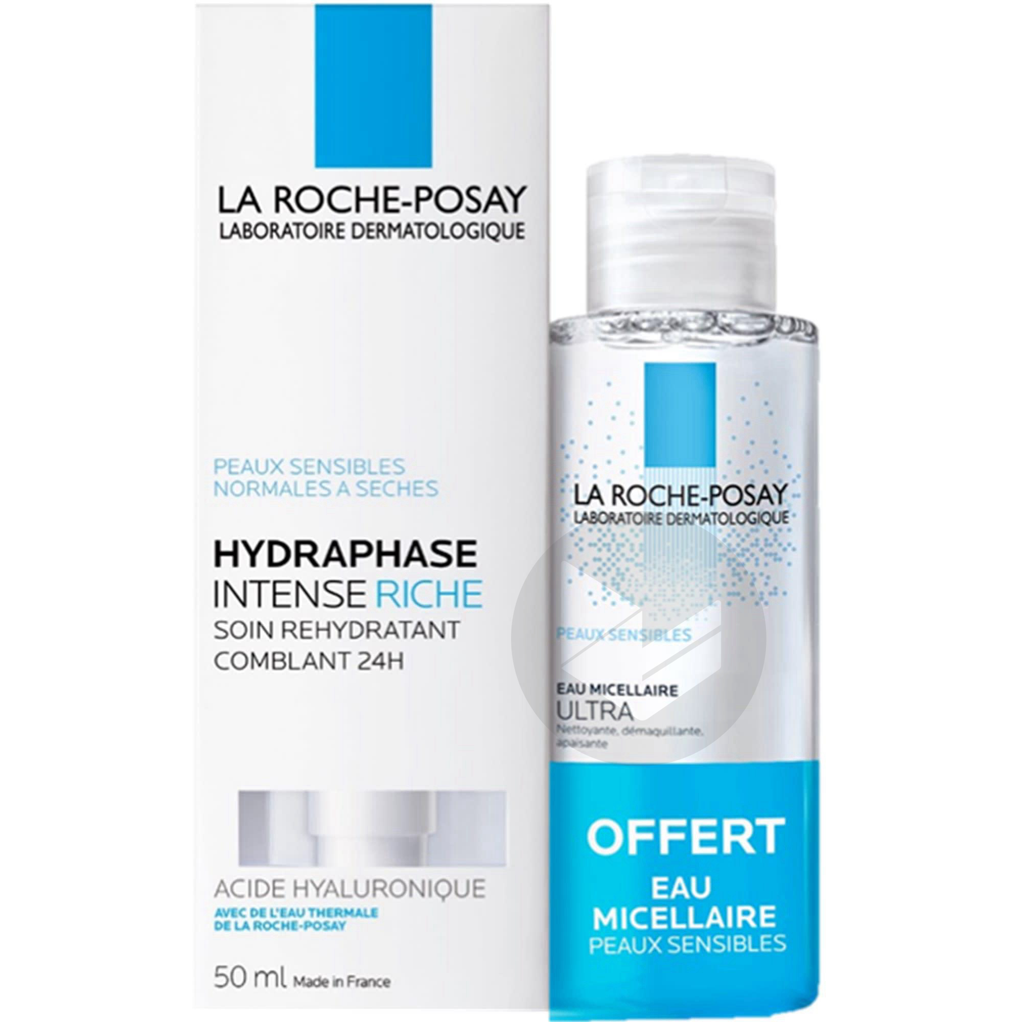 Hydraphase Soin réhydratant intense riche + eau micellaire offerte
