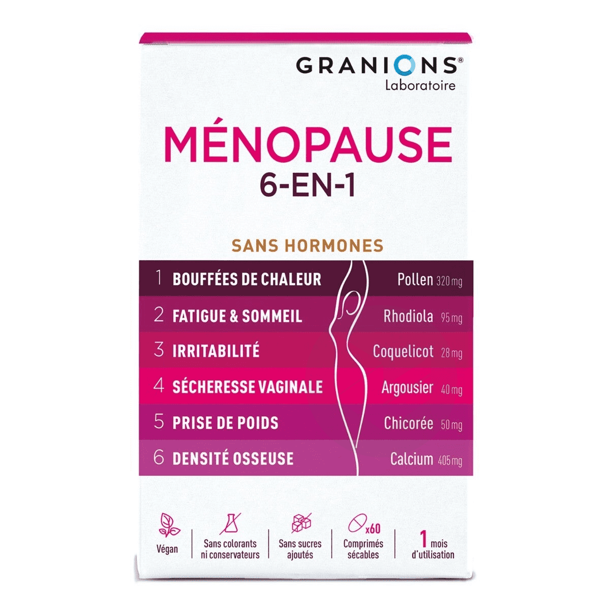 Ménopause 6-en-1 60 comprimés