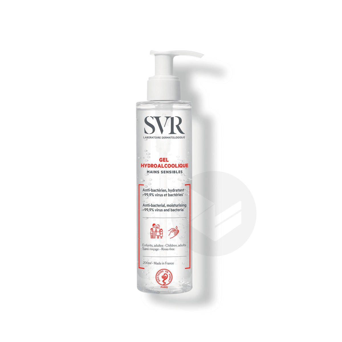 Gel Hydroalcoolique Mains Sensibles 200ml