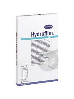 HYDROFILM PLUS Pans adhésif non adhérent transparent 10x20cm B/5