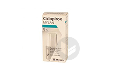 CICLOPIROX MYLAN 8 % Vernis à ongles médicamenteux (Flacon de 3ml)