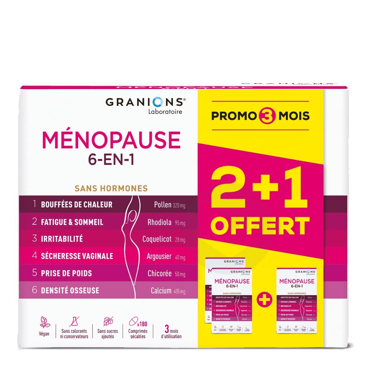 Ménopause 6-en-1 180 comprimés