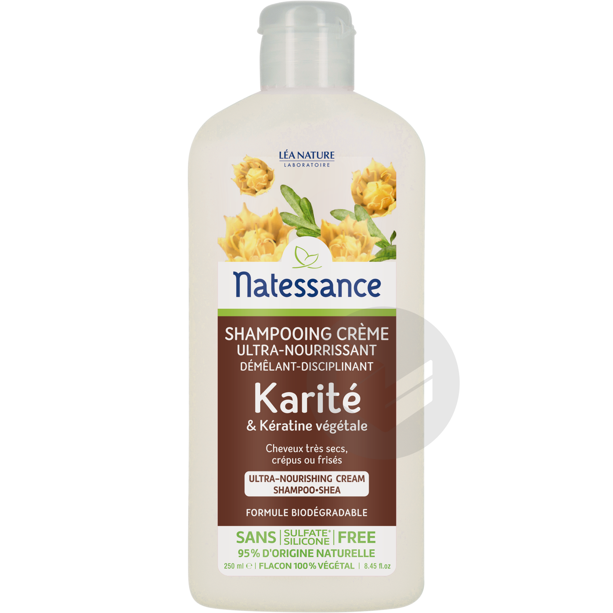 Shampooing crème ultra-nourrissant - Karité & Kératine végétale