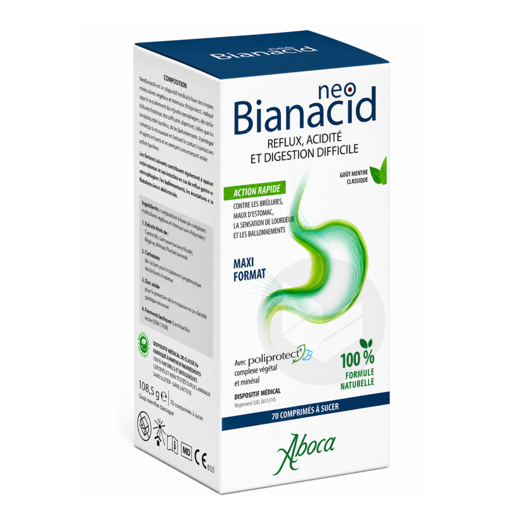 NeoBianacid 70 comprimés Menthe
