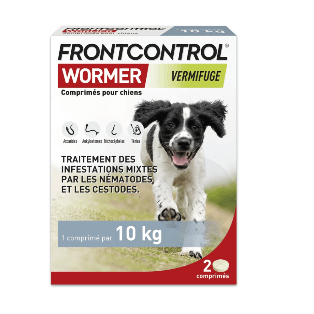FRONTCONTROL WORMER POUR CHIEN 2 comprimés