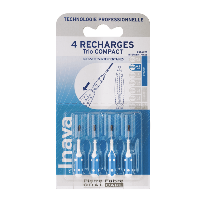 Recharge Bleue (ISO 1) Brossette interdentaire x4