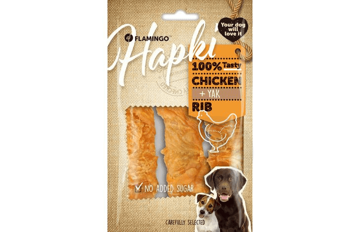 Friandise Hapki Côte avec poulet 100g