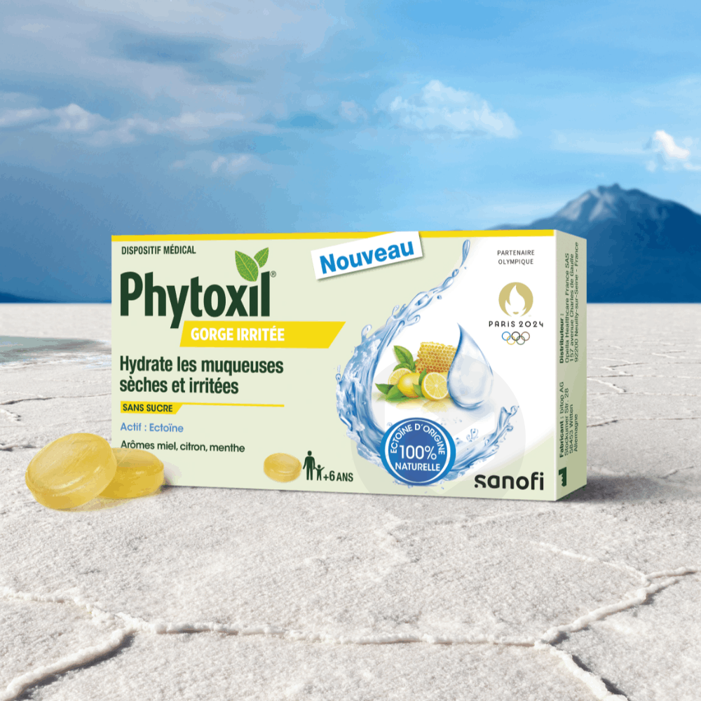 Phytoxil Pastille Gorge irritée miel citron menthe x16