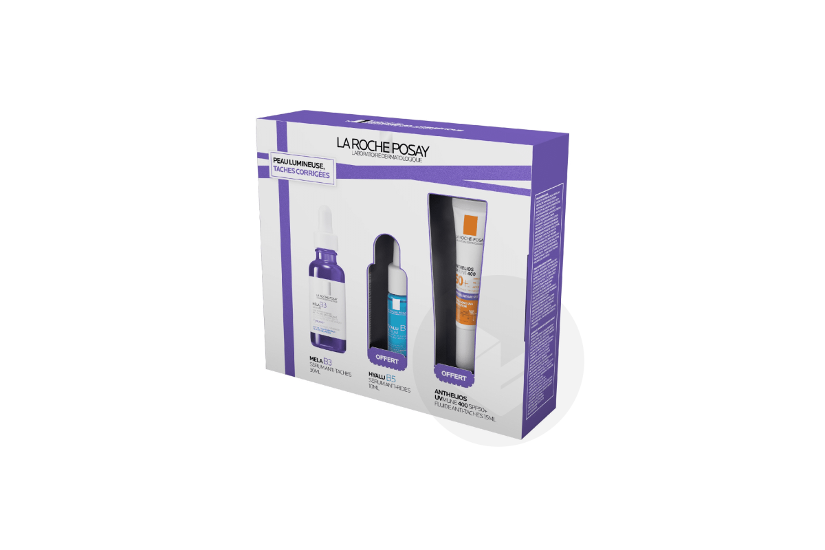 Coffret Sérum Mela B3 : Hyalu B5 Suractivé et Anthelios fluide offerts