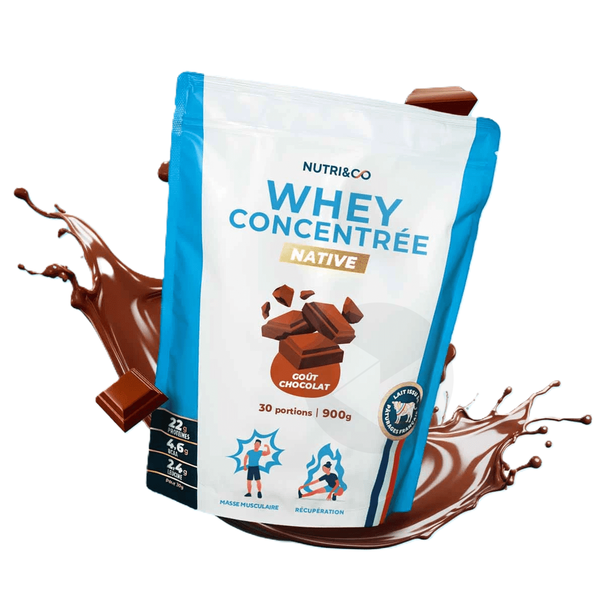 Whey Concentrée Native Chocolat 900g