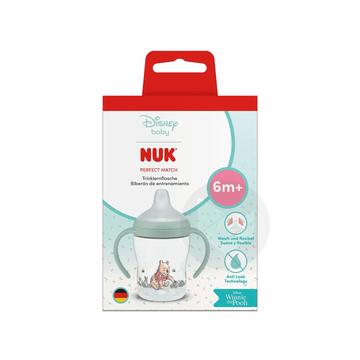 Perfect Match Tasse d’Apprentissage Winnie l’Ourson Vert 6m+ 150ml