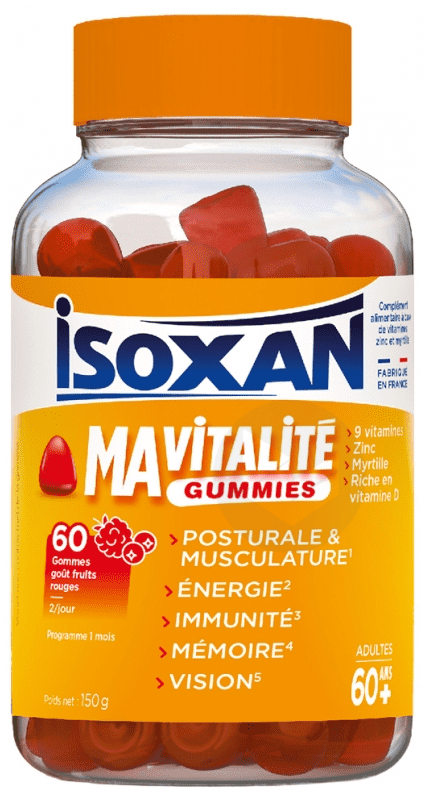 Ma Vitalité Adulte 60 Ans+ 60 Gummies
