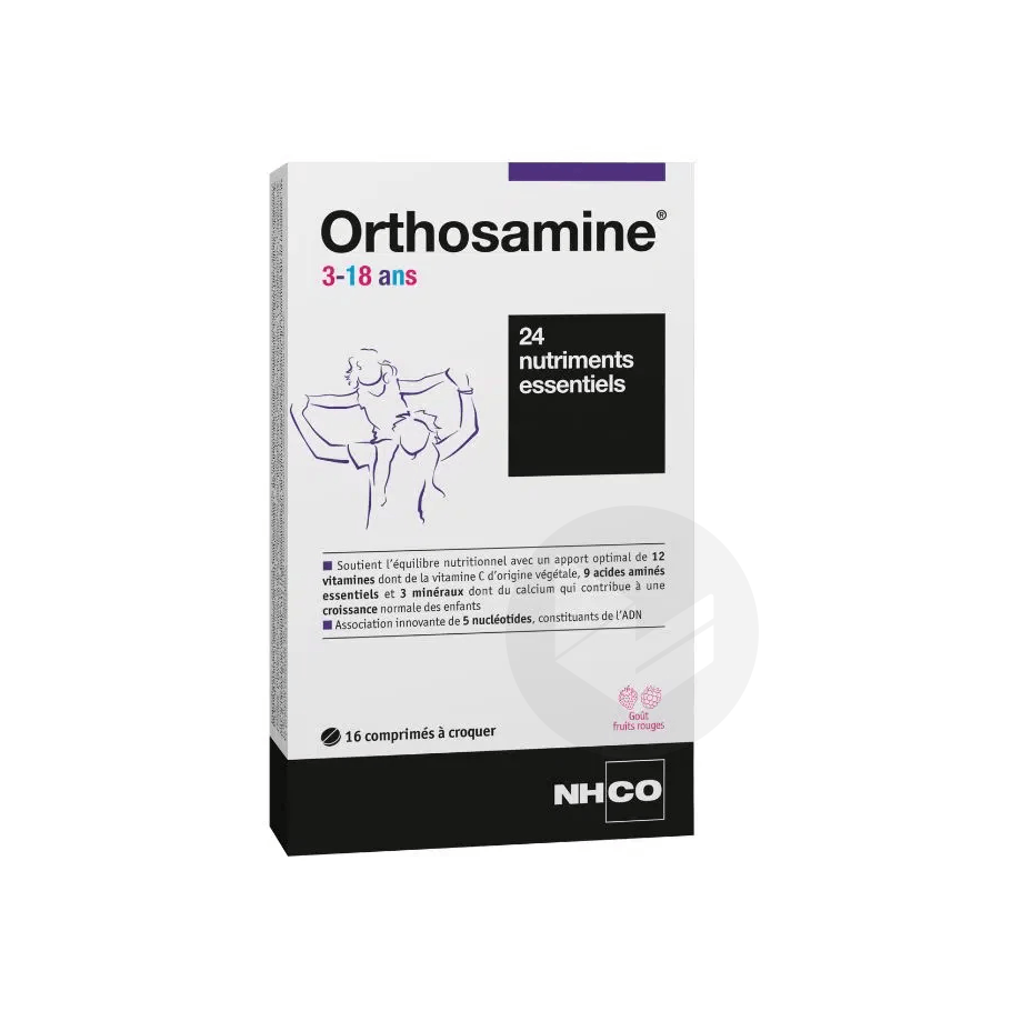 Orthosamine 3-18 ans 16 comprimés