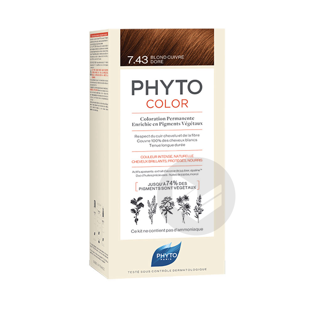 Phytocolor 7.43 Blond cuivré doré