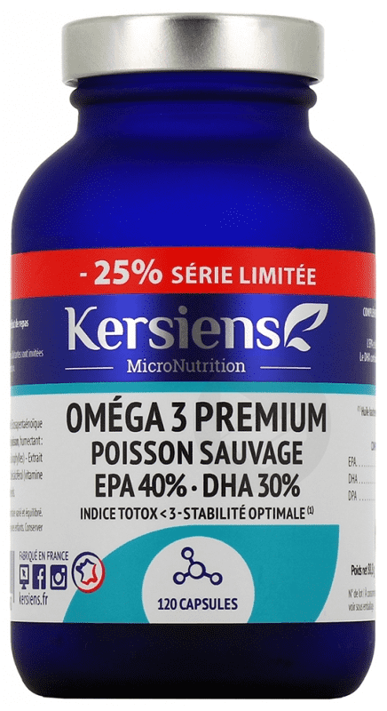 Oméga 3 Premium Poisson Sauvage 120 Capsules